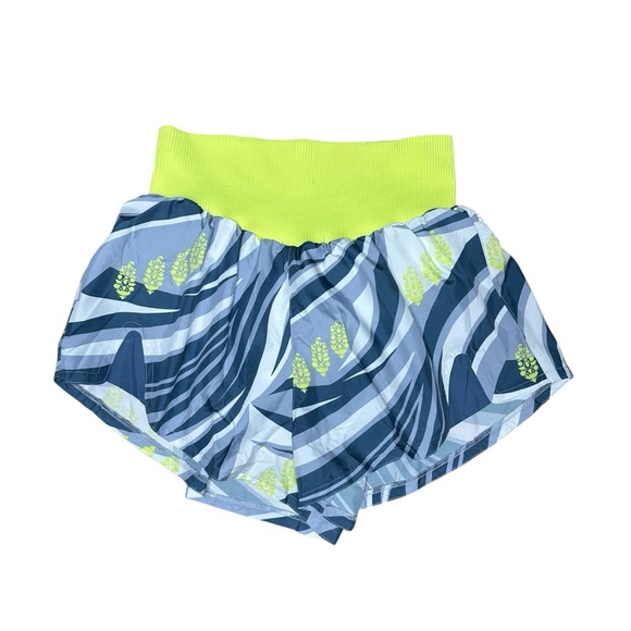 Free People Movement Carpe Diem Print High Waisted Short. Sz: L - Picture 1 of 7